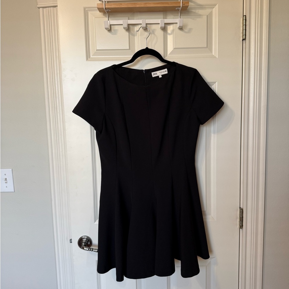 ZARA A-line Black Mini Dress - size XL